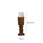 Wooden candle holder-L candle holder height 23 candle cup diameter 5.5 cm