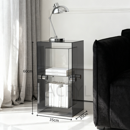 Acrylic Minimalist Bedside Storage Stand | 54