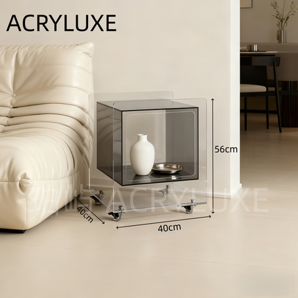 Acrylic Rolling Nightstand Storage Side Table | 211