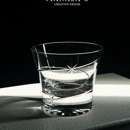 Handmade Crystal Glass Whiskey Tumbler