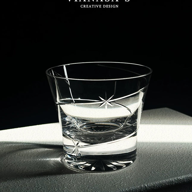 Handmade Crystal Glass Whiskey Tumbler