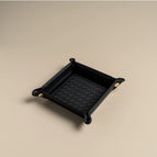 Black (Small) Square Woven Button Storage Box
