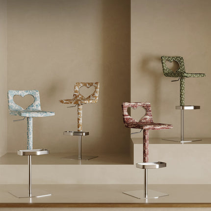 Minimalist Fabric Bar Stool | Italian Style