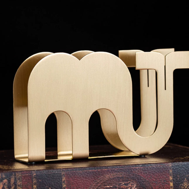Brass Elephant Napkin Holder - Creative European Style Tissue Stand