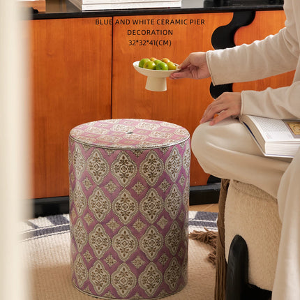 Ceramic Drum Stool | Vintage Chinese Style