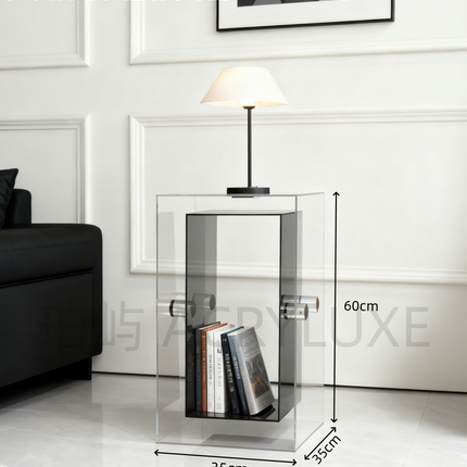 Acrylic Minimalist Bedside Storage Stand | 54