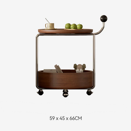 Retro Black Mobile Side Table | Cruise Designer