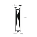 Medieval style iron candlestick 83cm high
