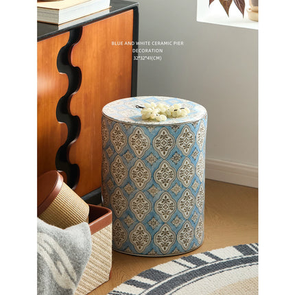 Ceramic Drum Stool Side Table | MYGD-0018