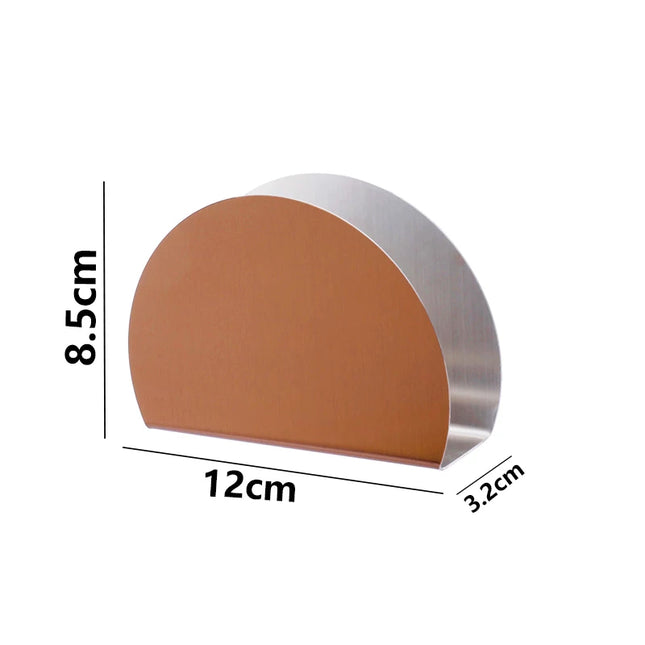 Handmade Australia Stainless Steel Triangle Napkin Holder Rose Gold