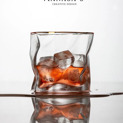 Handmade New Zealand Irregular Crystal Whiskey Tumbler