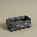 Ebony Grey Woven Desktop Storage Box