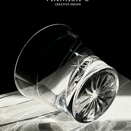Handmade Crystal Glass Whiskey Tumbler