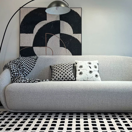 Modern Wide Straight Row Sofa | Artistic French Style