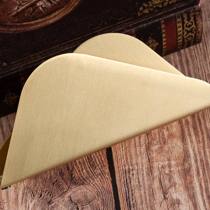 Brass Napkin Holder Set Creative Designs for Restaurant Home Use
