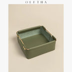 Square metal storage box