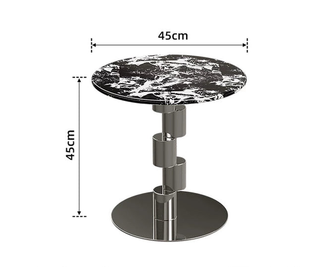 Napoleon Marble Side Table | Italian Luxury Style