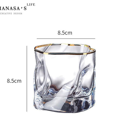 Handmade New Zealand Irregular Crystal Whiskey Tumbler