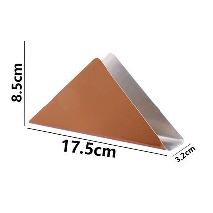 Handmade Australia Stainless Steel Triangle Napkin Holder Rose Gold