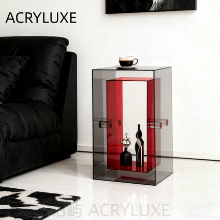 Acrylic Minimalist Bedside Storage Stand | 54