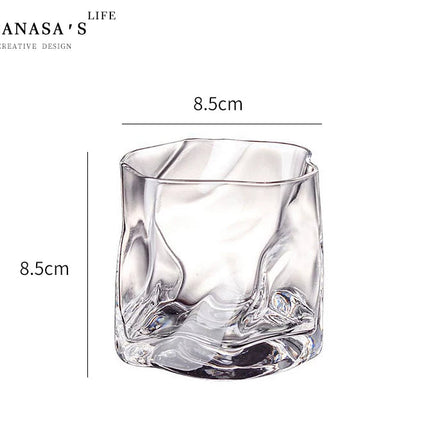 Handmade New Zealand Irregular Crystal Whiskey Tumbler