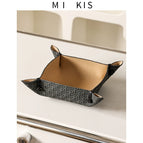 Rattan Storage Tray Small - Black Coffee