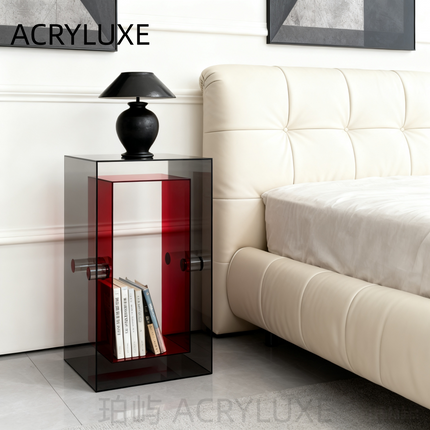 Acrylic Minimalist Bedside Storage Stand | 54