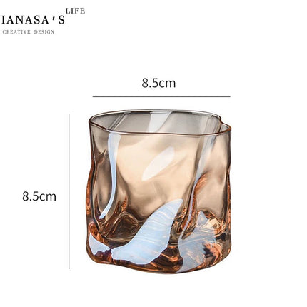 Handmade New Zealand Irregular Crystal Whiskey Tumbler