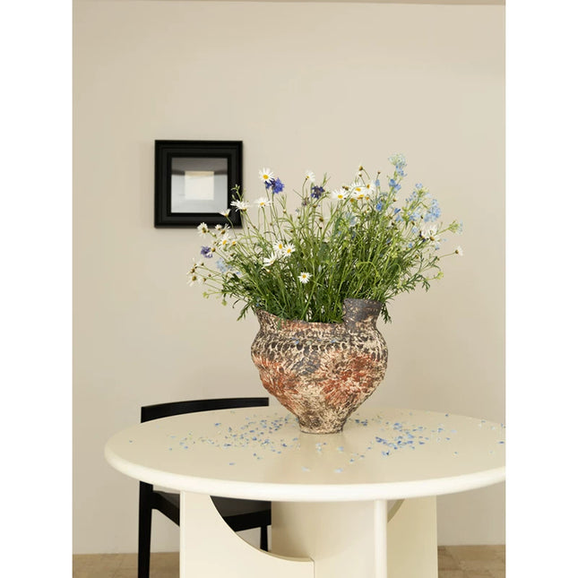 Handmade Ceramic Conch Vase | Wabi-Sabi Style | DC412