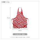 Red apron flower-shaped