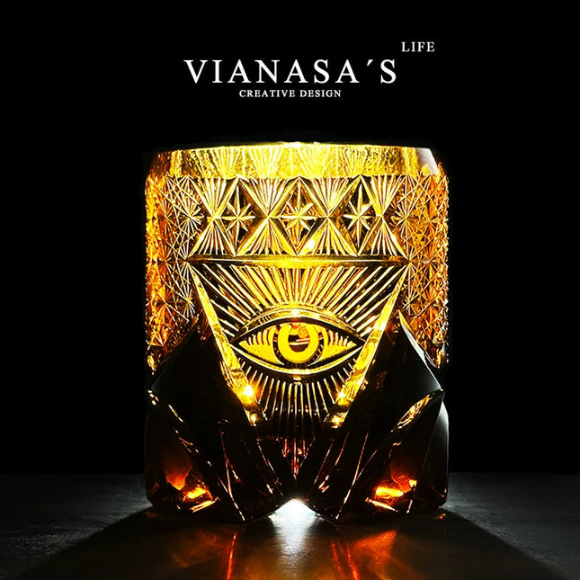 Handmade Japanese Crystal Whiskey Cup Edo Kiriko