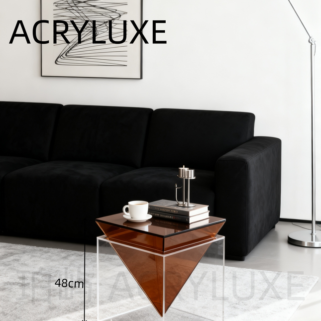 Minimalist Acrylic Triangle Side Table | Modern Creative Style | 44