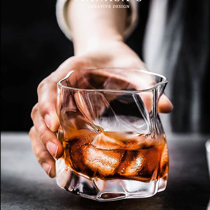 Handmade New Zealand Irregular Crystal Whiskey Tumbler