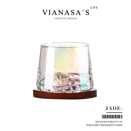 Handmade New Zealand Vintage Iceberg Whiskey Tumbler Glass