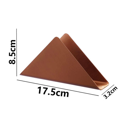 Handmade Australia Stainless Steel Triangle Napkin Holder Rose Gold