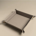 Matt Grey (Large) Square Woven Button Storage Box