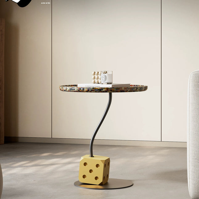 Round Art Side Table | Modern Minimalist Living Room