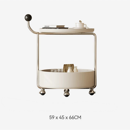 Retro Black Mobile Side Table | Cruise Designer