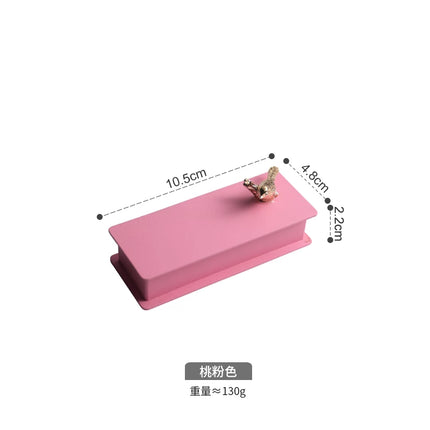 Gold Bird Stainless Steel Flip Lid Floss Box Toothpick Container