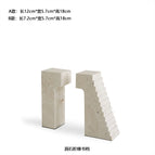 Travertine Staircase Bookends