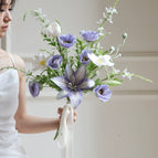 [Hand-held bouquet] Misty Blue (finished product includes ribbon)