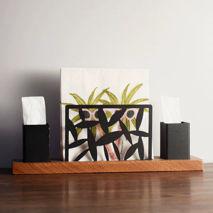Napkin Holder and Toothpick Holder Set - Black