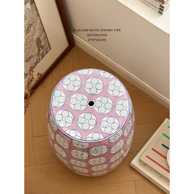 Ceramic Drum Stool Side Table | MYGD-0016