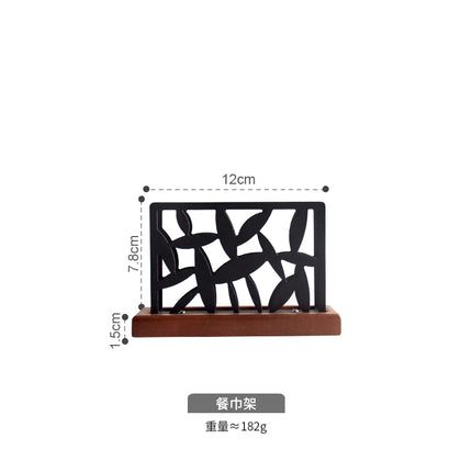Napkin Holder and Toothpick Holder Set - Black