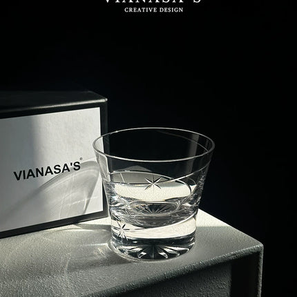 Handmade Crystal Glass Whiskey Tumbler