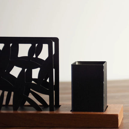 Napkin Holder and Toothpick Holder Set - Black
