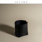 Ebony black new hand-woven pen holder 11x11x8