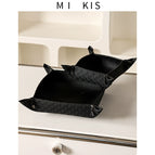 Rattan storage tray black (small + large)