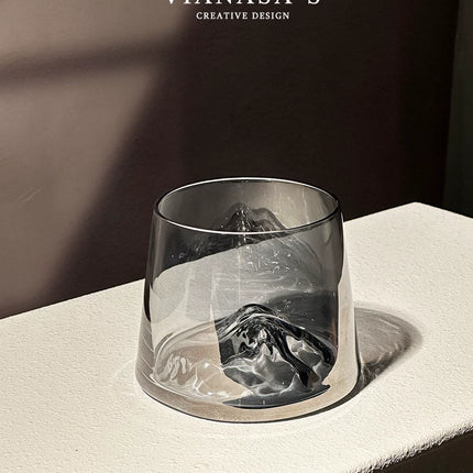 Handmade New Zealand Vintage Iceberg Whiskey Tumbler Glass