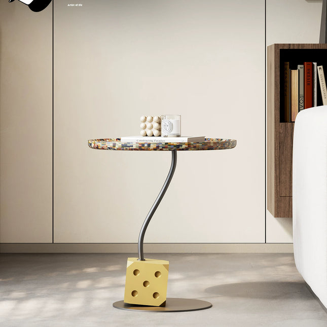 Round Art Side Table | Modern Minimalist Living Room